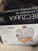 Beczulka beczka 1l szklana z kranikiem i podestem