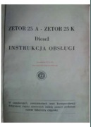 Instrukcja obsługi Zetor 25A, 25K