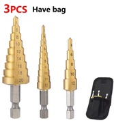 Wiertło stopniowe HSS z powłoką tytanową – profesjonalne do wiercenia