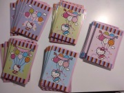 Hello Kitty pocztówki karnety zaproszenie urodziny kotek Sanrio