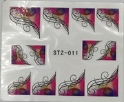 Naklejki wodne na paznokcie ornamenty STZ011