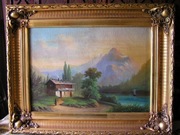 Stary romantyczny pejzaż