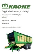 Instrukcja obsługi krone RX 470 GL PL