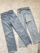 Dwie pary jeansów marki sinsay w rozmiarze 34 XS.