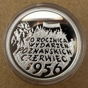 Moneta 10 zł 1996 Ag 925 40. rocznica wydarzeń poznańskich 1956 r.