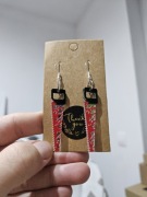 Kolczyki pila piła nóż sztylet halloween 