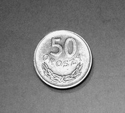 50gr. 1949r. Aluminium. Mennicza, piękna.