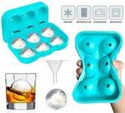 Zestaw silikonowych foremek do lodu o unikalnych kształtach