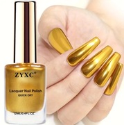 Metaliczny złoty lakier do paznokci do klasycznego manicure NOWY