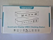 Abiwazy Quadruple Display USB-C stacja dokująca do laptopa