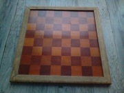 szachownica drewniana