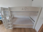 Łóżko piętrowe Meblik z dwoma materacami