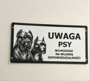 Wyjątkowe tabliczki uwaga zły pies duży wybór doberman, amstaff owczarek