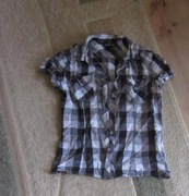 bluzka koszulowa koszula krata 146, 152, 158