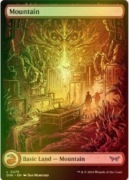 MOUNTAIN V1 FOIL  Duskmourn: House of Horror