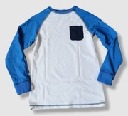 next Bluzka z długim rękawem bawełna biało-niebieska 140cm