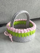 Koszyk wielkanocny wykonany ręcznie 