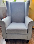 Fotel uszak jasnoniebieski