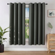 Zestaw 2 zasłon zaciemniających termicznych Joydeco 132 na 158 cm szare