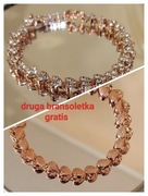 Bransoletka w kolorze różowego złota 