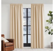 2 Pack Zasłony 140x240cm Zaciemniające Termiczne Na Żabki