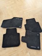 Dywaniki welurowe Skoda Kodiaq 4 sztuki oryginalne