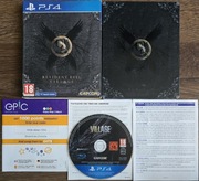 Resident Evil VILLAGE Edycja Steelbook na PS4. Komplet 3xA.Unikat.