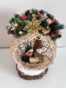 Szopka bożonarodzeniowa hand made figurki unikalna lampki