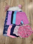 Zestaw 10 par spodenek na lato dla dziewczynki – rozmiar 104