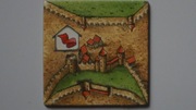 CARCASSONNE pojedyncze elementy PŁYTKA TERENU