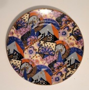 Kubistyczny talerzyk deserowy - sygnatura W ĆMIELOWIE