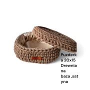 Eleganckie Owalne Puzderko z Satyną – Polskie Rękodzieło Dana Med&Art