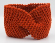 Ruda ciepła opaska na włosy