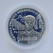 10 zł 65. Rocznica Oswobodzenia Auschwitz-Birkenau rocznik 2010 + folder