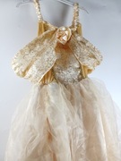 Sukienka dla dziewczynki Księżniczka złota tiul 6/7l