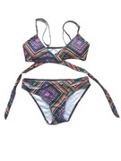 Nowy kolorowy strój kostium kąpielowy bikini 36,S aztecki wzór
