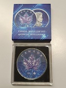 2022 Kanada 5 CAD - Liść Klonowy: Artificial Intelligence – 1 Uncja Ag9999
