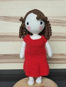Lalka , szydełkowe rękodzieło 