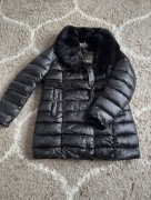 Kurtka damska długa zimowa czarna nowa 