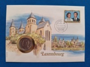 Koperta numizmatyczna Luxembourg 10 franc 1980 r