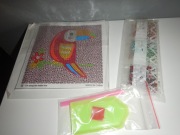 diamentowy rysunek mozaika do naklejania na rysunku dla dzieci