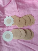 Naklejki na sutki nasutki piersi osłonki zaślepki nowe 20 szt. Beż beżowe