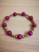 NOWA Bransoletka Jadeit Hematyt 17,5cm 