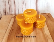 Świeca walec tealight z wosku pszczelego