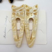 Zestaw 2 spinek do włosów kot 