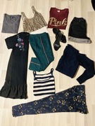 Mega paka 83 szt ubrań damskich S-M Ralph Lauren, Massimo Dutti, Pink, Zara