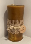 Świeca woskowa ekologiczna różana ręcznie wykonana