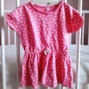 12m, Różowa bluzka, Gumka, Kokardka, Krótki Rękaw