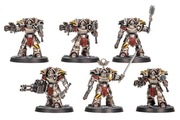 Warhammer Cataphractii Terminators with volkite chargers and power mauls