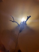 Lampa z korzenia rękodzieło 